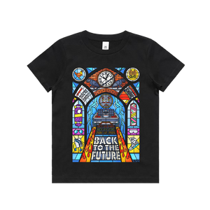 Back to the Future Stained Glass Kids Tee