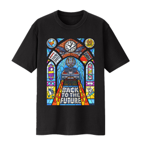 Back to the Future Stained Glass Tee