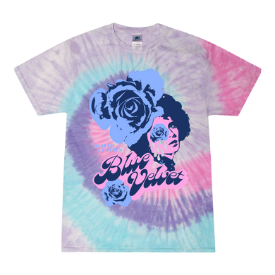 Sale Blue Velvet Tie Dye Tee