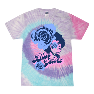 Sale Blue Velvet Tie Dye Tee