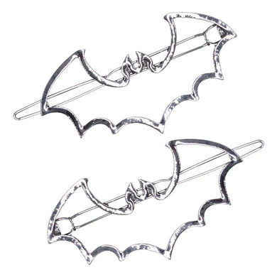 Bat Outline Hairclips