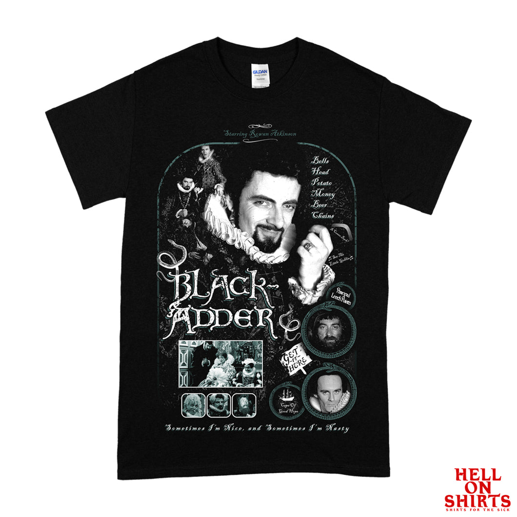 Black Adder Tee Size S