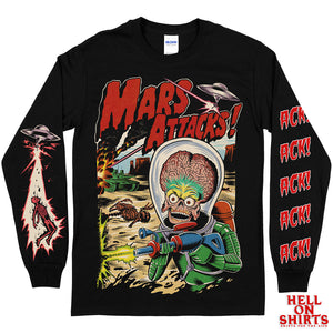 Mars Attacks Ack Ack Long Sleeve Size S