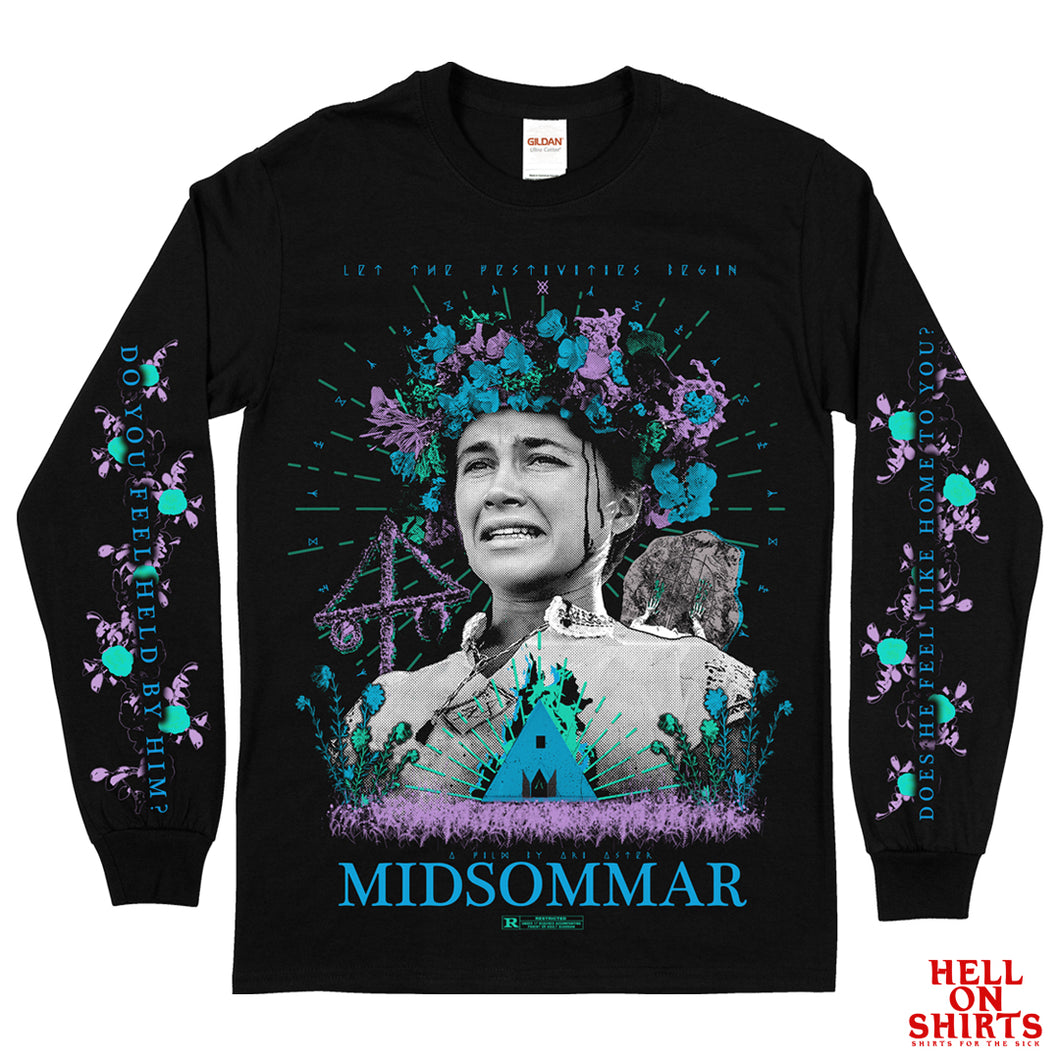 Midsommar 'May Queen' Print Long Sleeve Size S