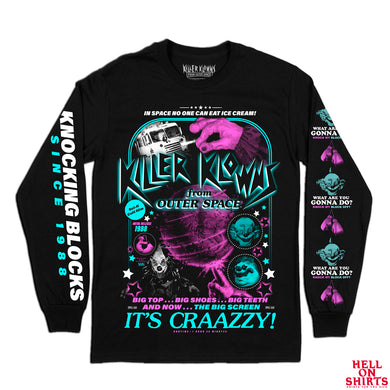 Killer Klowns Knocking Blocks Long Sleeve