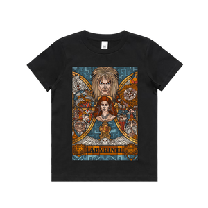 Labyrinth Stained Glass Kids Tee