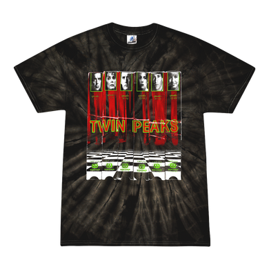 Twin Peaks VHS Tie Dye Stack Tee Size M