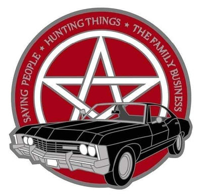 The Family Business Pin Red