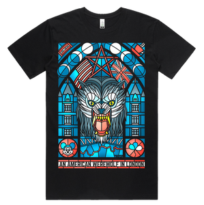 American Werewolf Stained Glass Tee